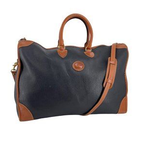 Dooney & Bourke Vintage Leather Duffle Bag Carry on All Weather Overnight Bag